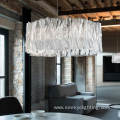 Home artistic decoration folds acrylic pendant light